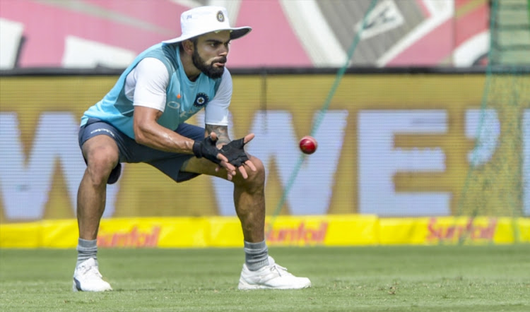 Captain Virat Kohli of India during the Indian national men's cricket team training session and press conference at SuperSport Park on January 12, 2018 in Pretoria, South Africa.