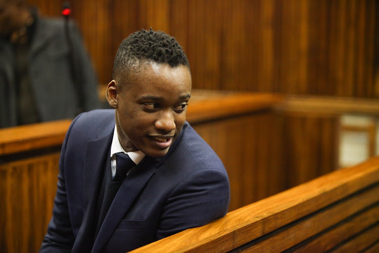 Duduzane Zuma appears at the Randburg Magistrate's Court in Johannesburg on July 12 2018.