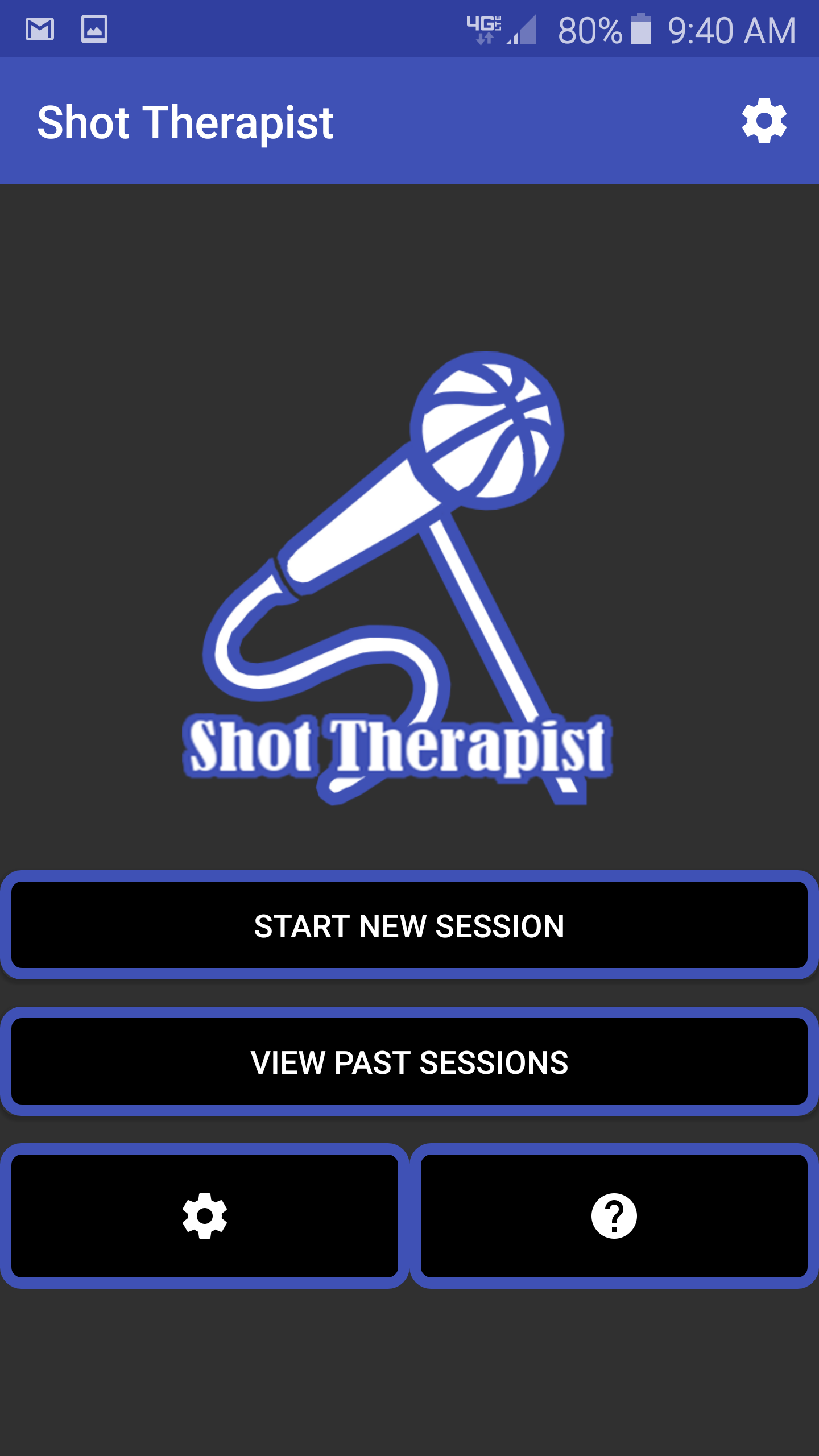 Android application Basketball Shot Therapist screenshort