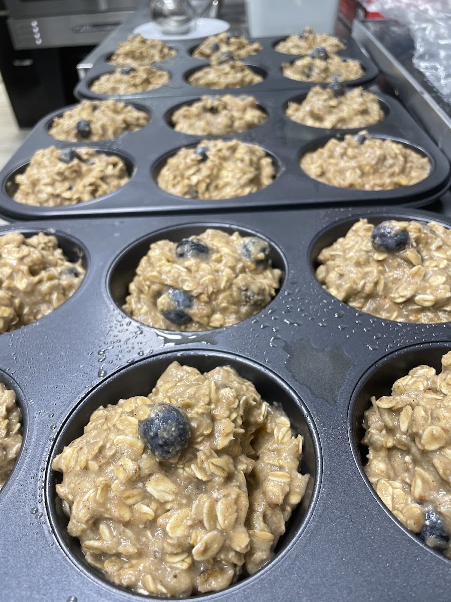 New gluten free ,sugar free ,blueberry muffins