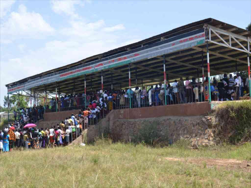 e dais of Migori county stadium. A couple are alleged to have had sex at the stadium on Wednesday evening / MANUEL ODENY