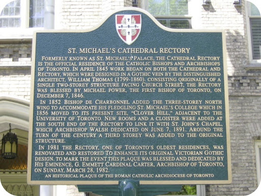 Formerly known as St. Michael's Palace, the Cathedral Rectory is the official residence of the Catholic Bishops and Archbishops of Toronto. In April 1845 work began on both the Cathedral and...