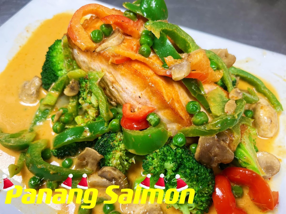 Anything made with our Siam Curries are fully gluten-free! Even our fresh salmon