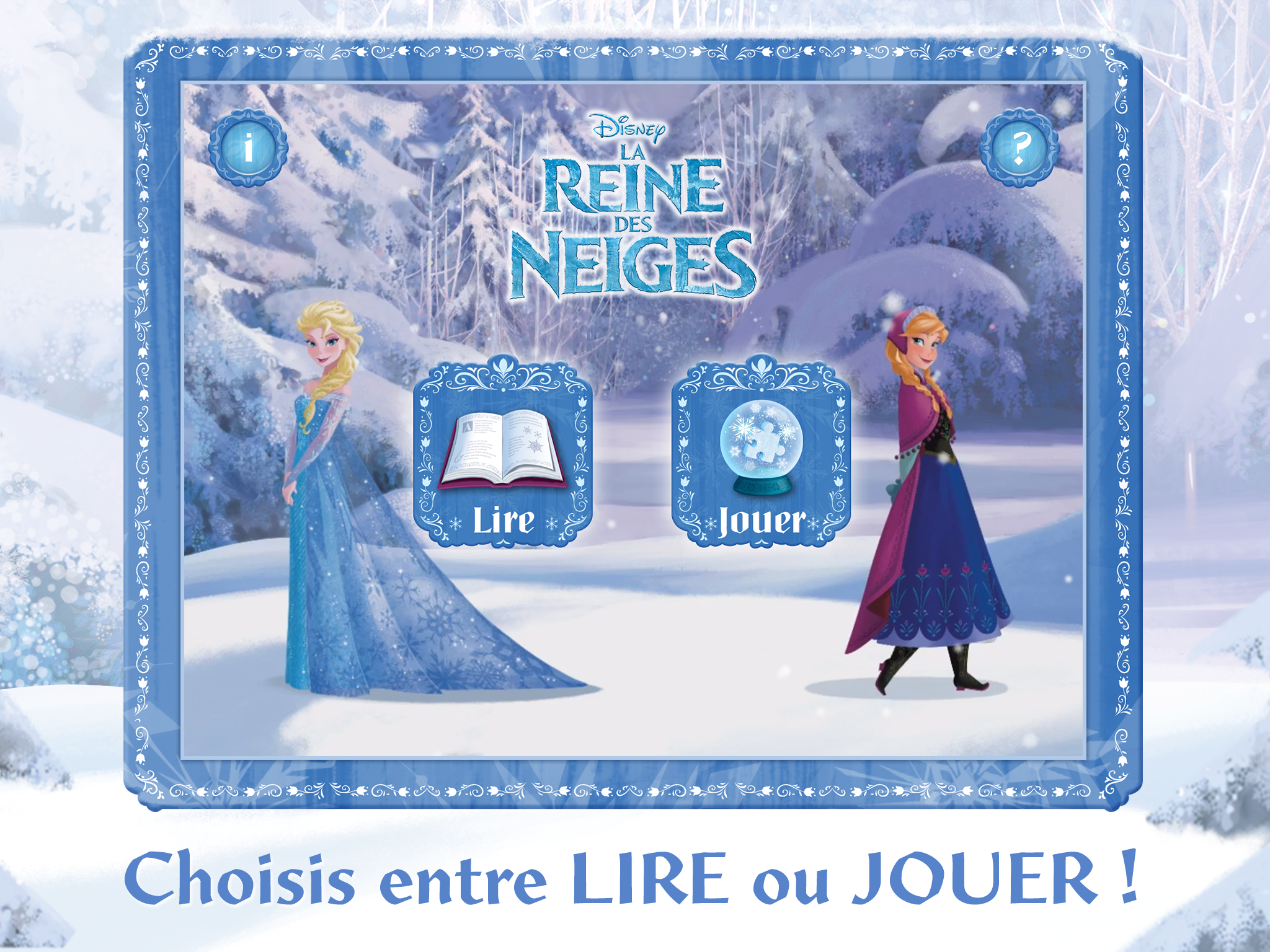 Android application Frozen Storybook Deluxe screenshort