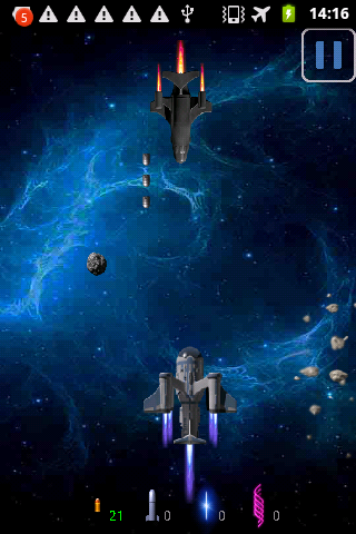 Android application Space Battle screenshort