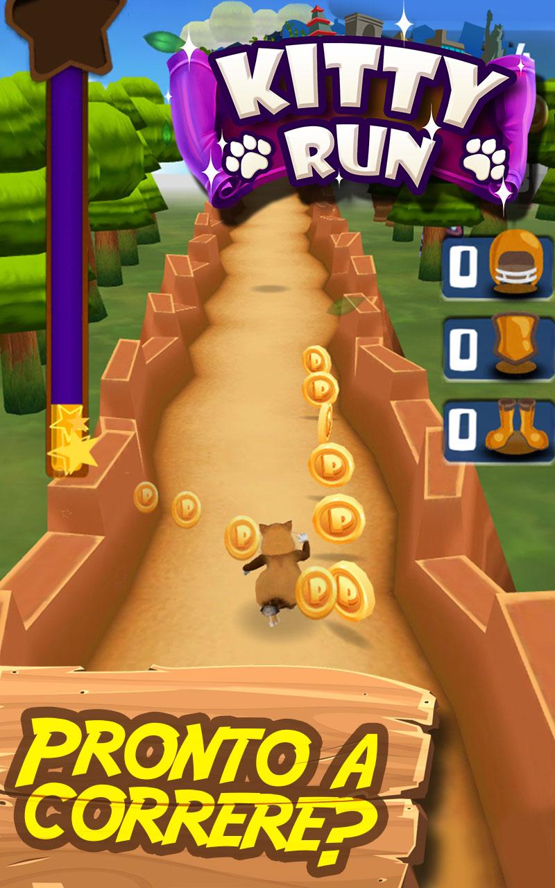 Android application Kitty Run - Crazy Cats screenshort