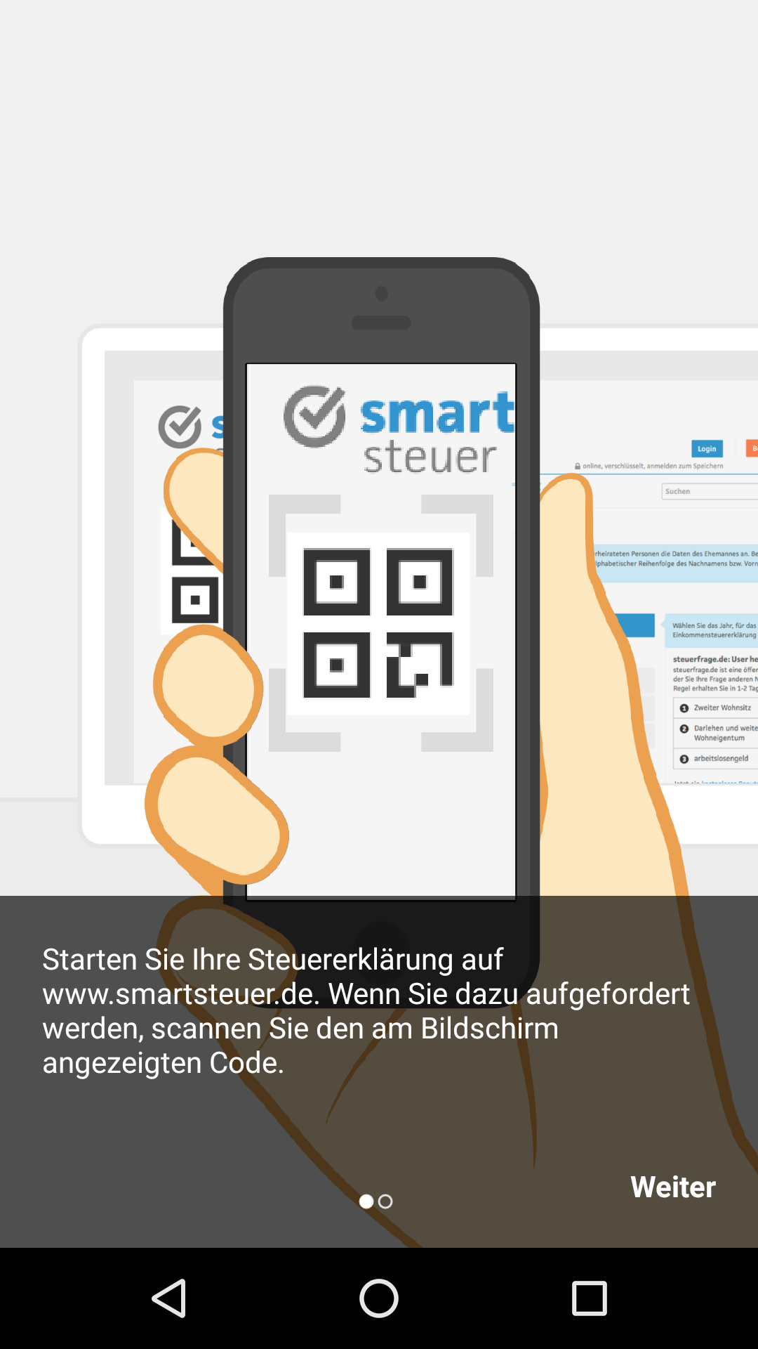 Android application smartsteuer screenshort