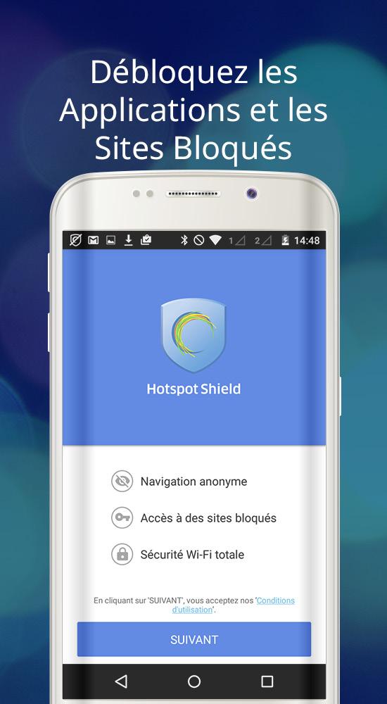 Android application HotspotShield VPN & Wifi Proxy screenshort