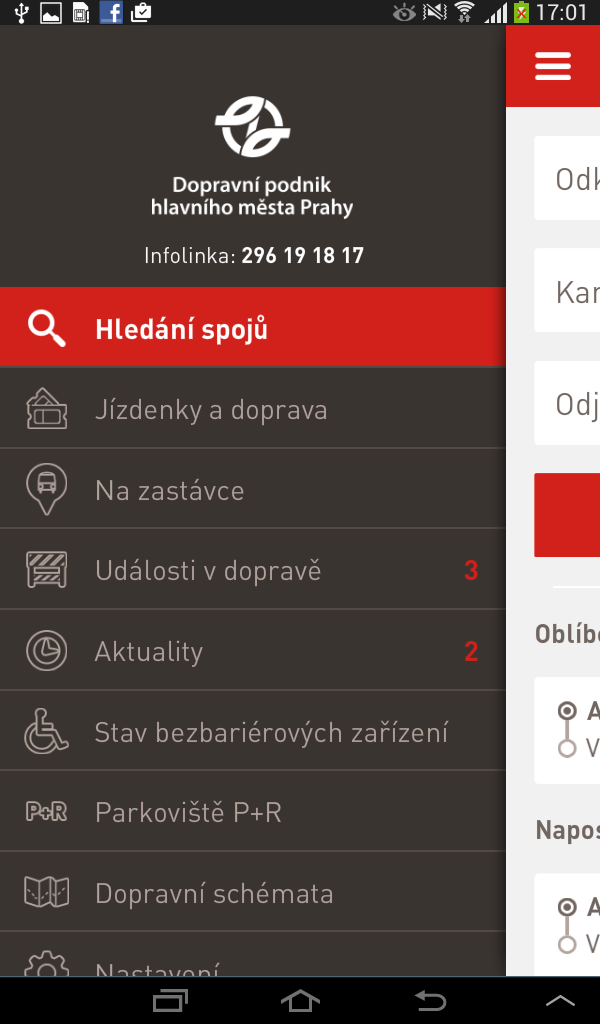 Android application PID Litacka screenshort