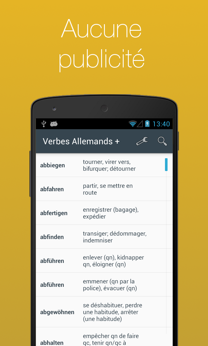 Android application German Verb Conjugator Pro screenshort