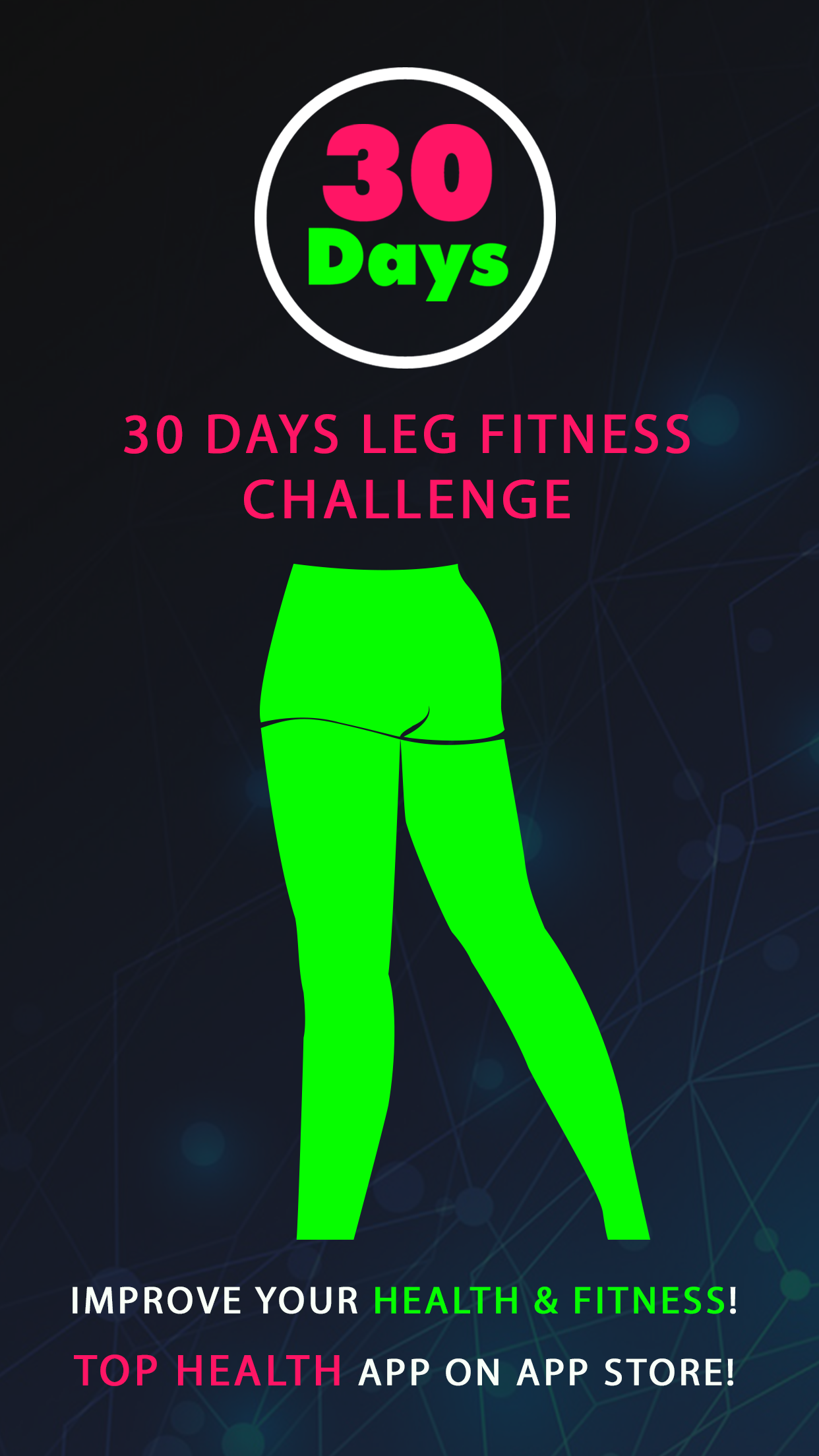 Android application 30 Day Leg Fitness Challenges screenshort