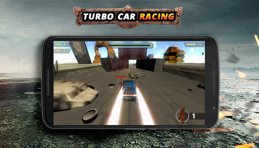 Android application Turbo Car Racing screenshort