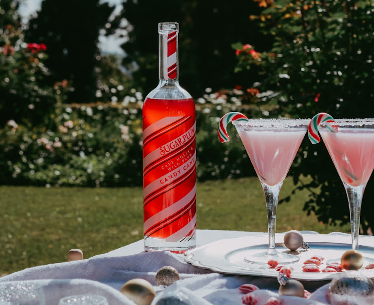 Whip up a festive Candy Cane Crush cocktail.