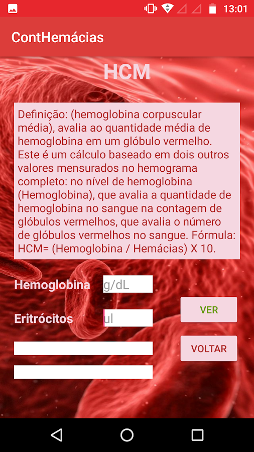 Contagem de Hemacias — приложение на Android