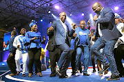 The latest controversy in the DA was generated by  Mmusi Maimane, centre, when he sent the message that our country needs to deal with the problem of black poverty and white privilege. / ALON SKUY