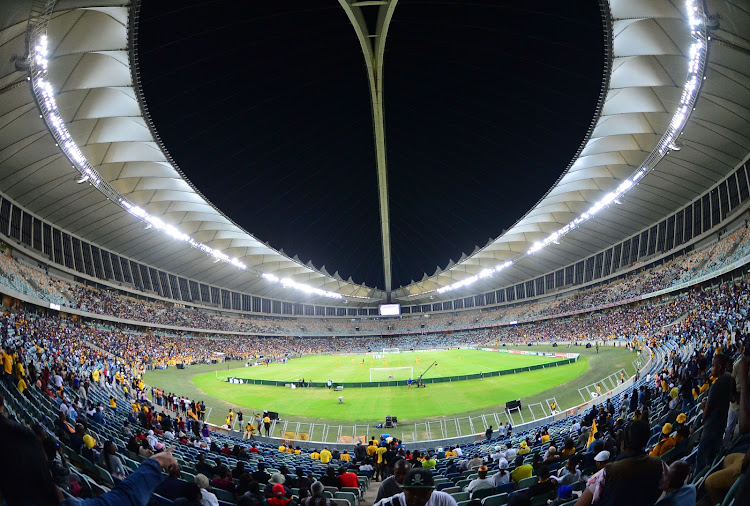 A general view of Moses Mabhida Stadium in Durban during the 2018 Nedbank Cup semi final match between Kaizer Chiefs and Free State Stars on April 21. Image: Samuel Shivambu/BackpagePix