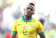 Ayanda Patosi of South Africa during the International Friendly match between South Africa and Angola at Cape Town Stadium on June 16, 2015 in Cape Town, South Africa.