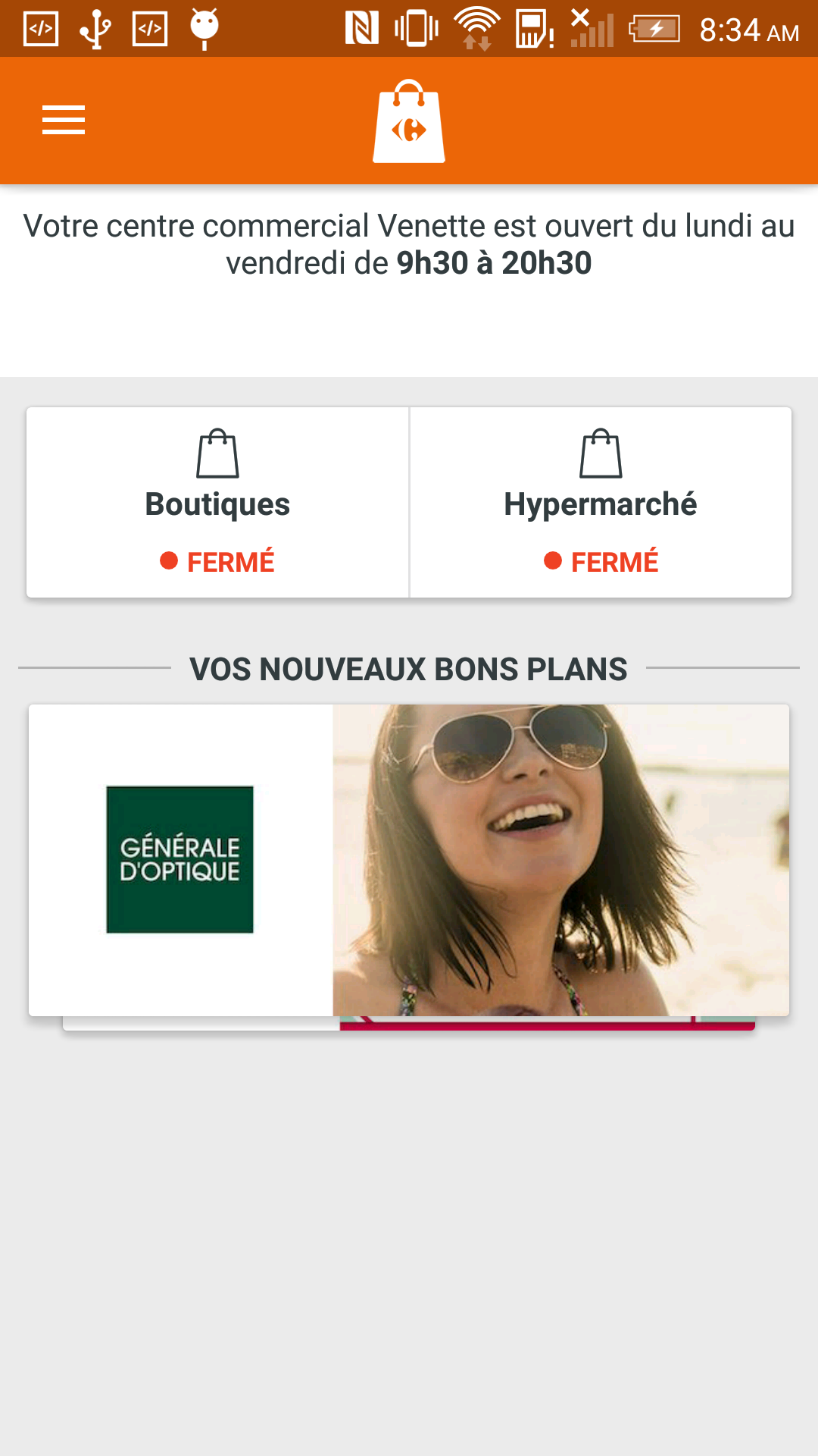 Android application Carrefour Venette screenshort