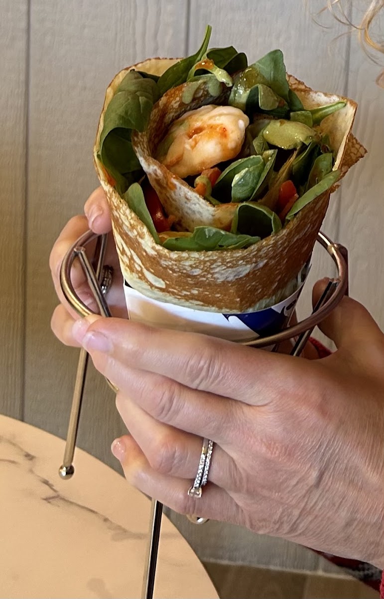 Shrimp Avocado Crepe