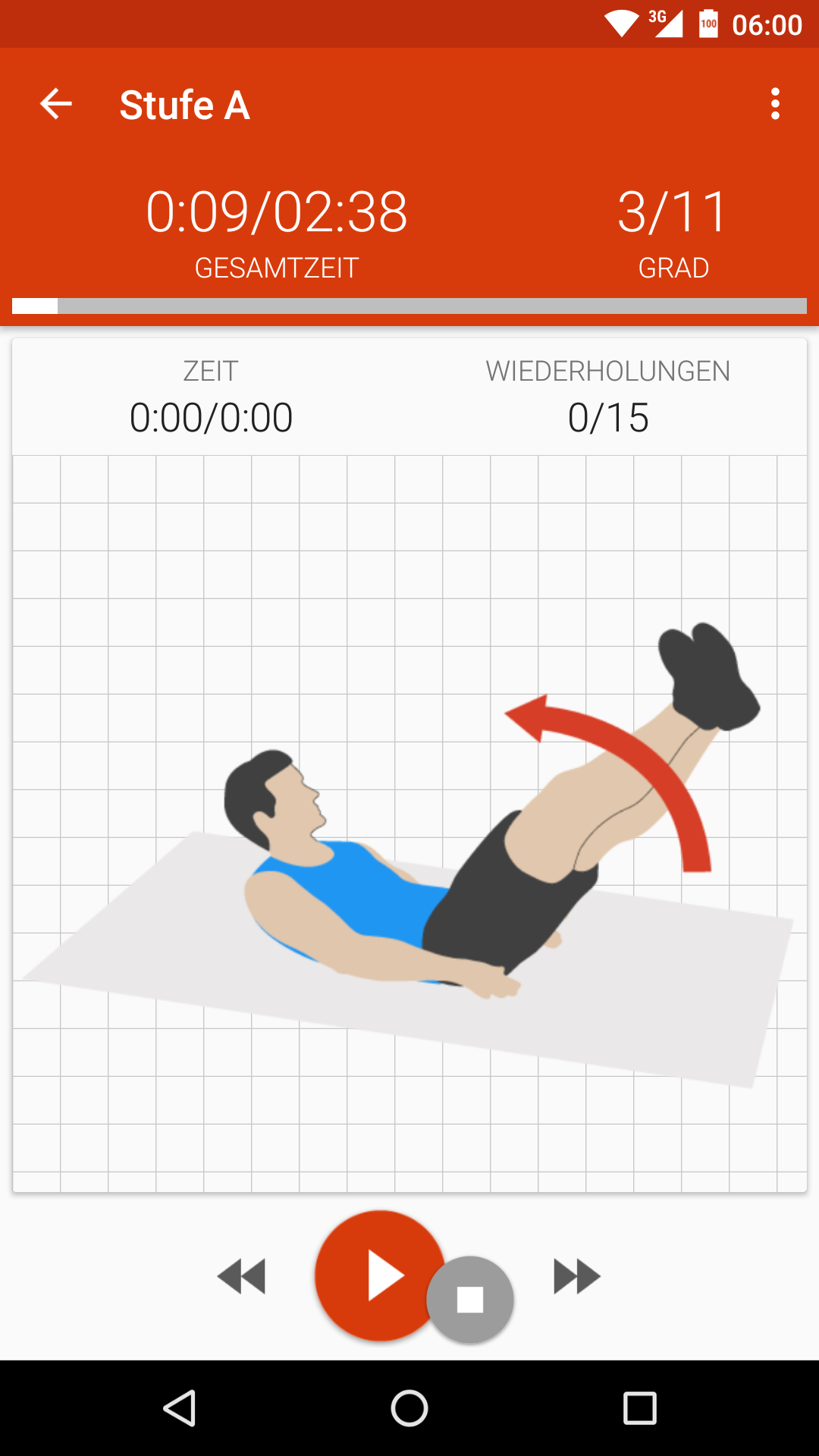 Android application Abs workout II PRO screenshort