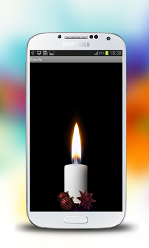 Android application Blowing Candle Light screenshort