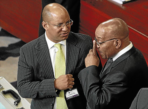 Lawyer Michael Hulley and the man he advises, President Jacob Zuma.