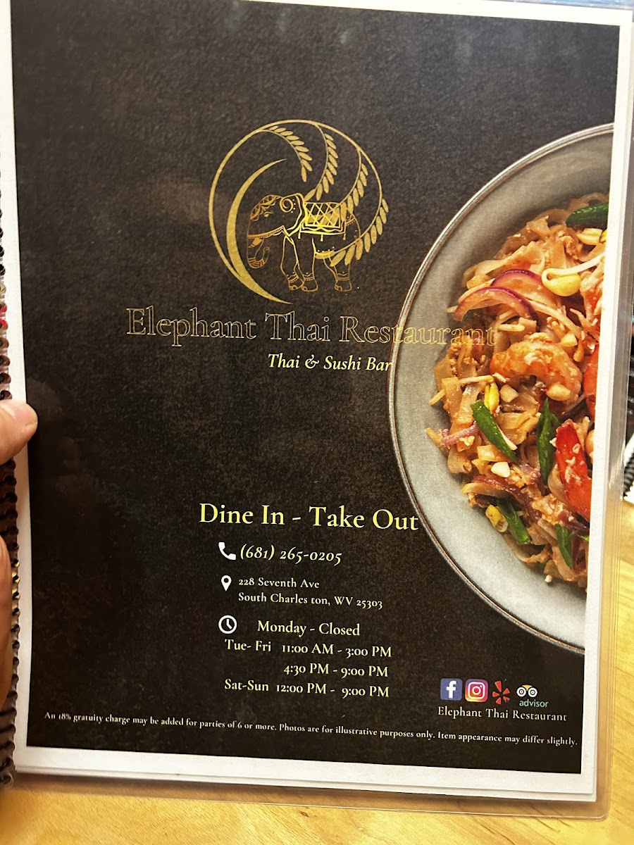 Gluten-Free at Elephant Thai Restaurant
