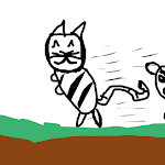 Cat Running from a DOG