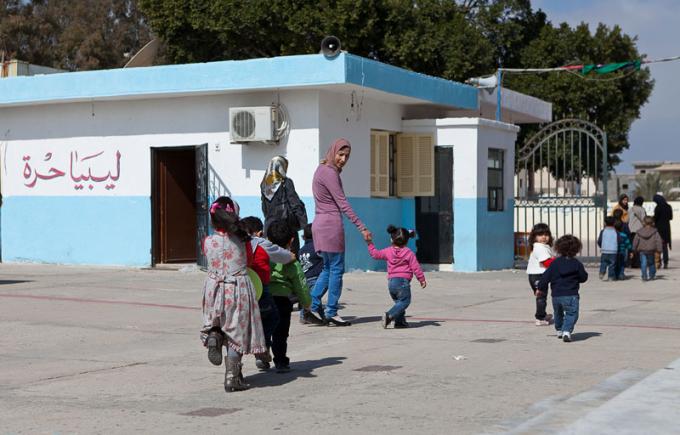 Shedding the vestiges of the old regime, schools in Libya restart on a new note