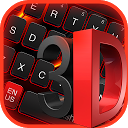 ダウンロード 3D Black Red Keyboard をインストールする 最新 APK ダウンローダ