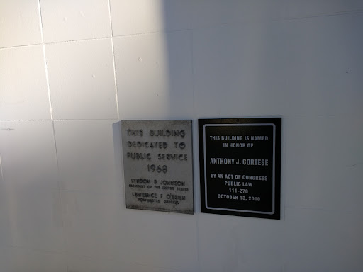 Hidden in plain sight at the front of the building, two plaques spanning 42 years apart. Submitted by: iDogCow                            