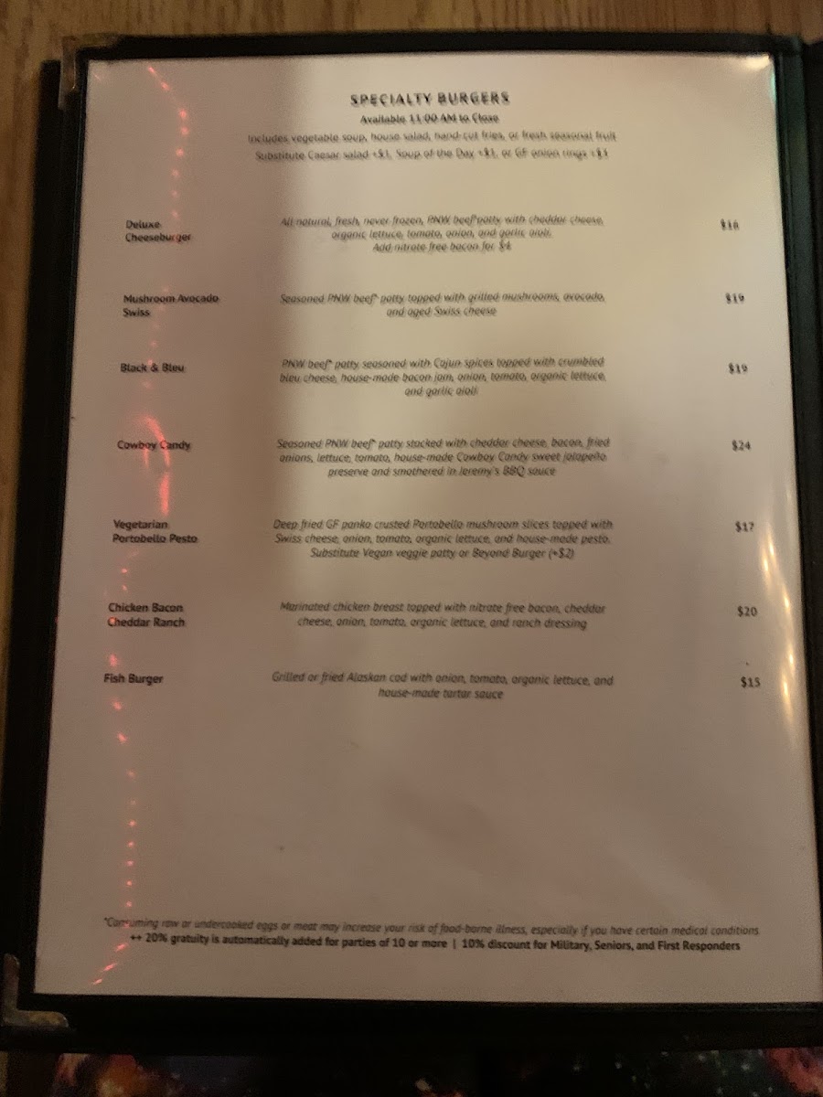 More menu