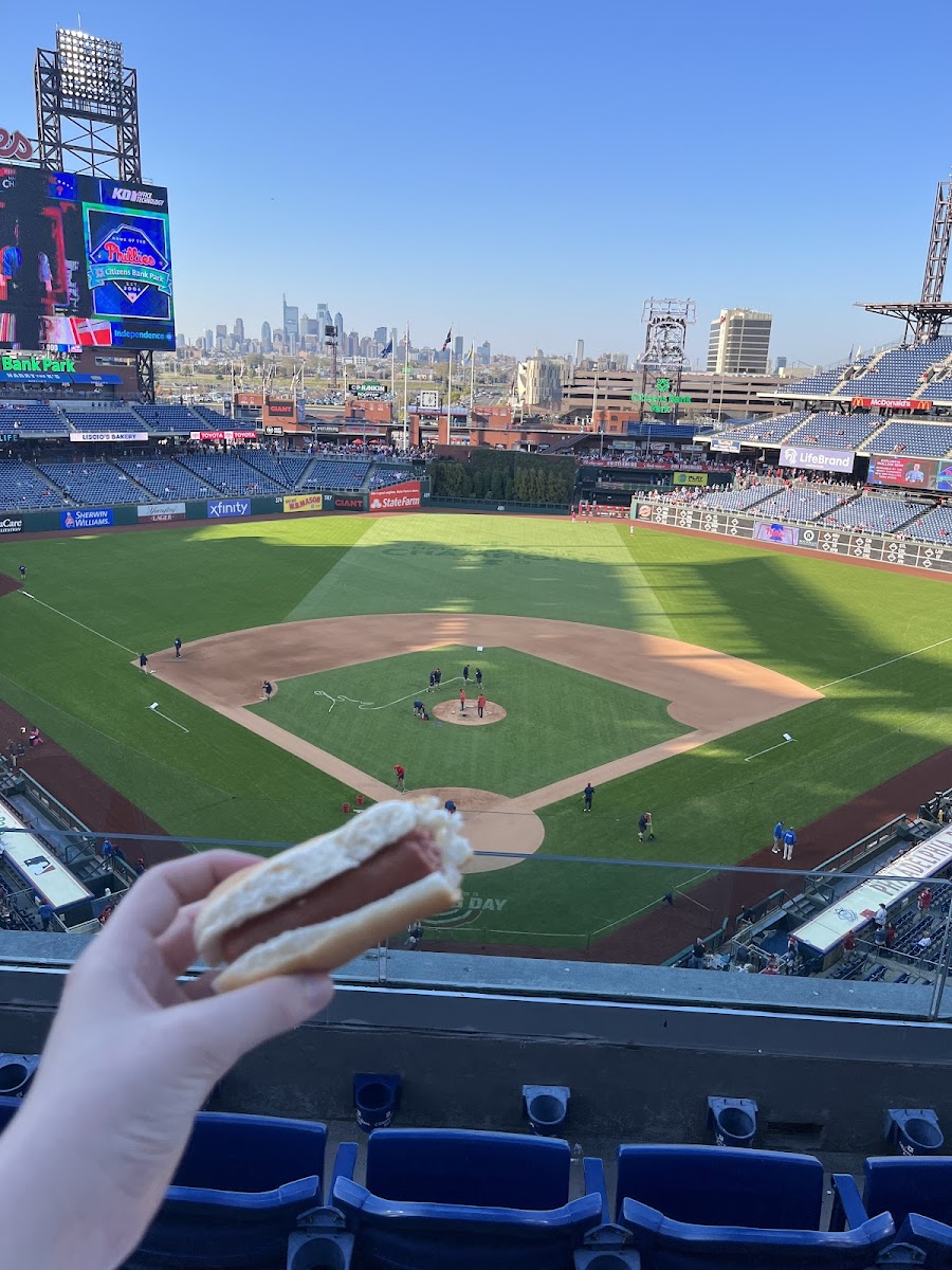 Great hotdog and a great game!
