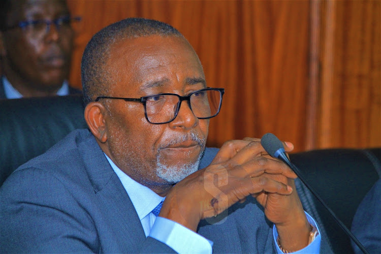 Agriculture Cabinet Secretary Mithika Linturi responding to questions while appearing before the National Assembly Committee on Agriculture and Livestock in parliament on April 8,2024/EZEKIEL AMINGÁ
