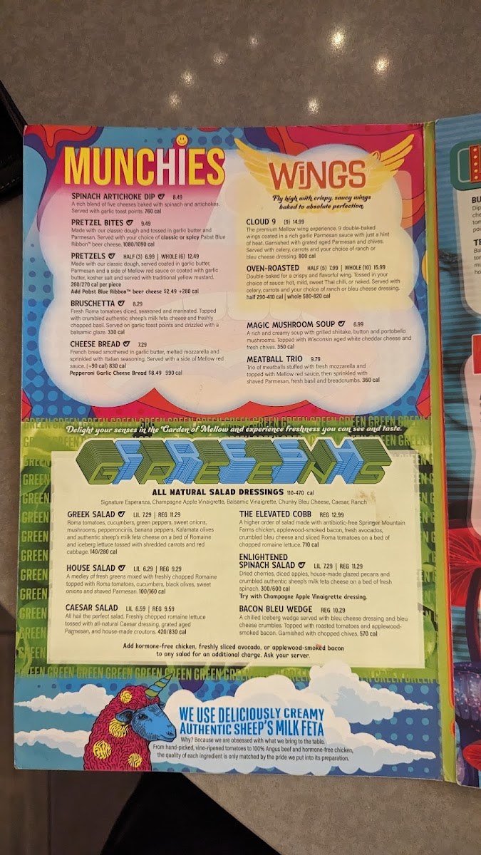 Mellow Mushroom gluten-free menu