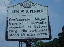 Confederate Major-General. Mortally wounded at Gettysburg. His birthplace stood 1.4 miles north.Plaque via North Carolina Highway Historical Marker Program, and is used with their permission. Full...
