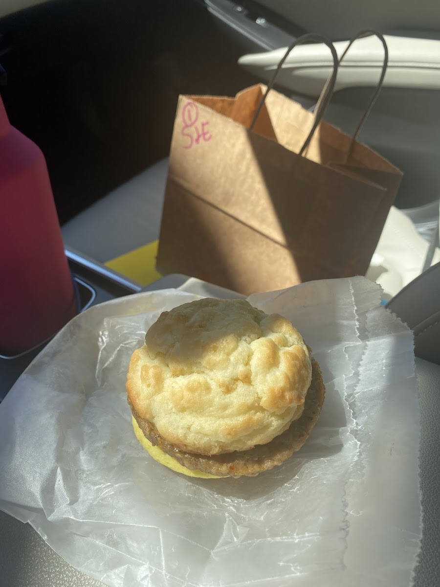 Saturday morning egg biscuit from JPs☺️