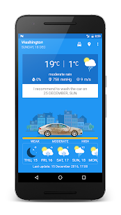 MeteoWash - nearest car washes screenshot for Android