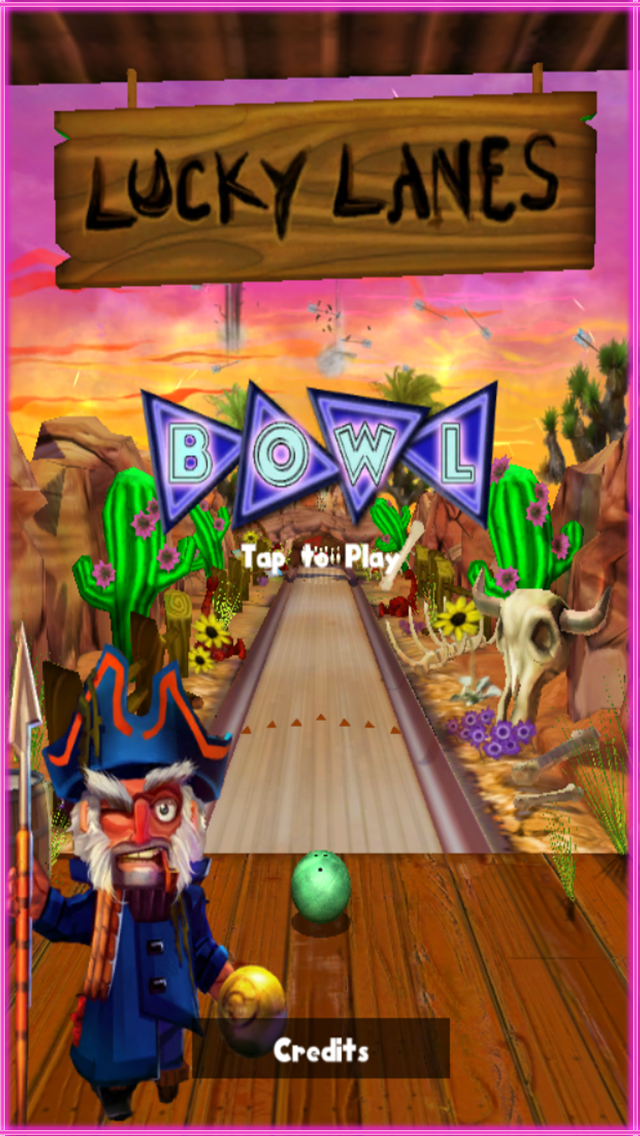 Android application Lucky Lanes Bowling screenshort