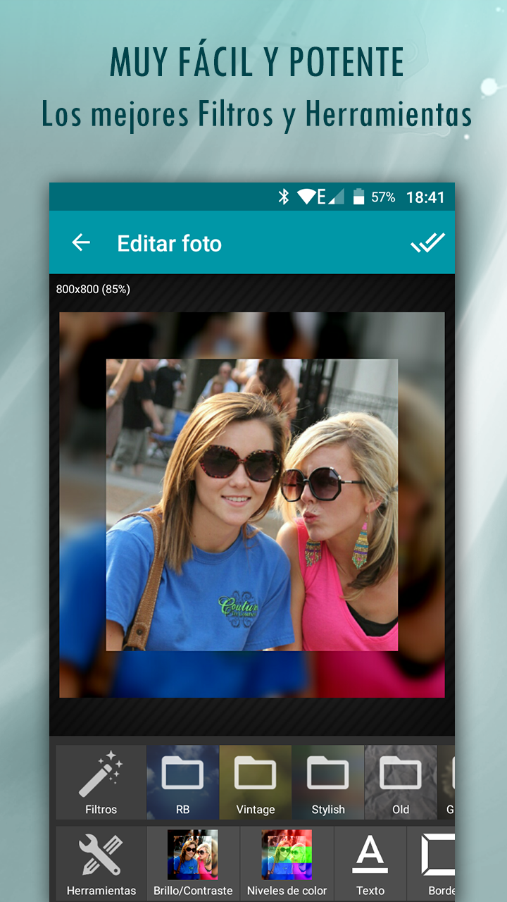 Android application Wizard Photo Editor screenshort