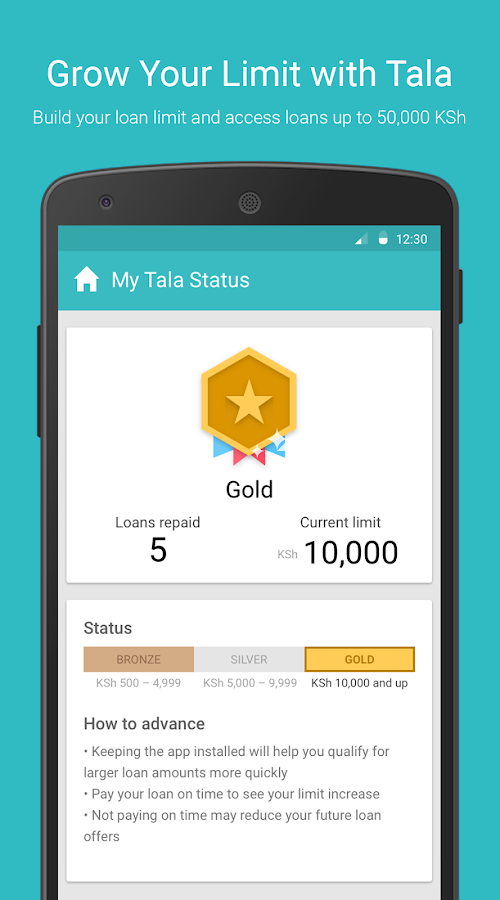    Tala (formerly Mkopo Rahisi)- screenshot  