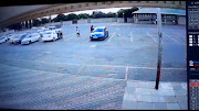 A screenshot of CCTV footage recorded of the incident where a man was shot and killed inside his car at a shopping centre in Welkom.