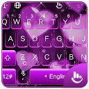 ダウンロード Sparkling Neon Purple Love Heart Keyboard をインストールする 最新 APK ダウンローダ
