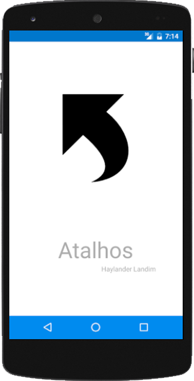 Android application Atalhos screenshort