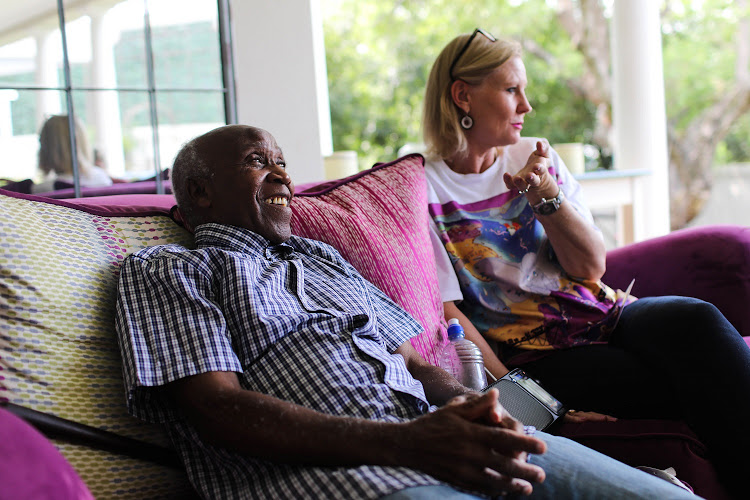 Mbeji ‘John-John’ Dube, 88, reacts as Kirsten Legg, who took him in, speaks to Times Select about his compassionate nature.