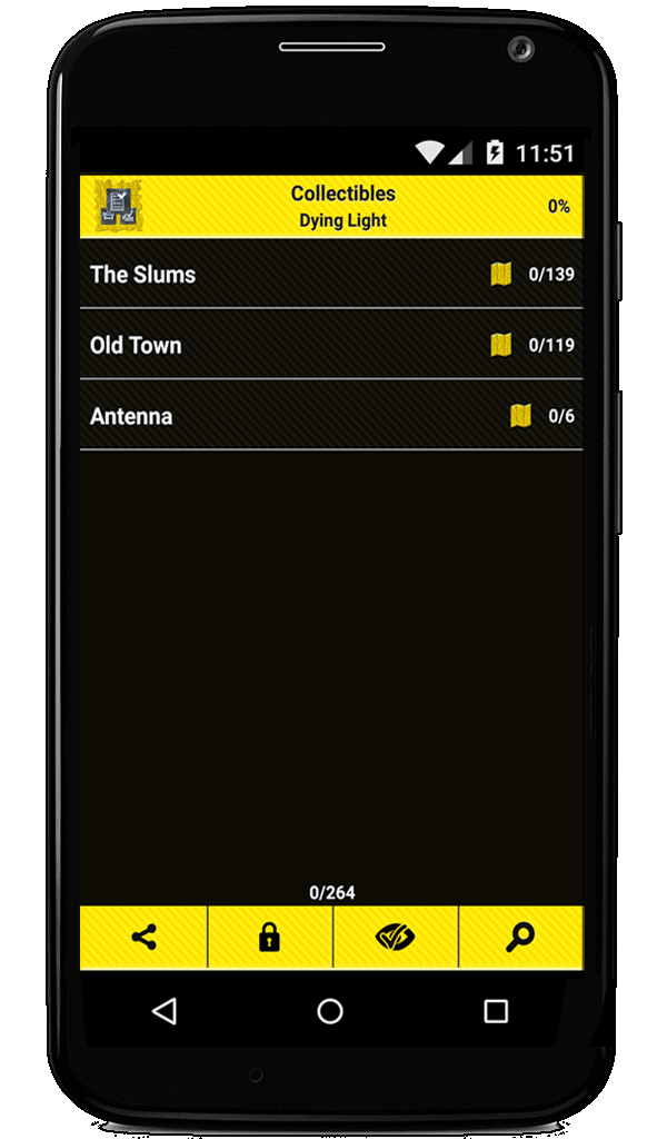 Android application 100% Maps - Dying Light screenshort