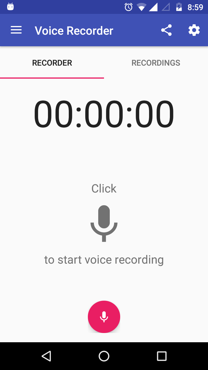 Android application AB Voice Recorder screenshort