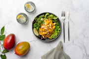 Chicken and mango coronation salad.