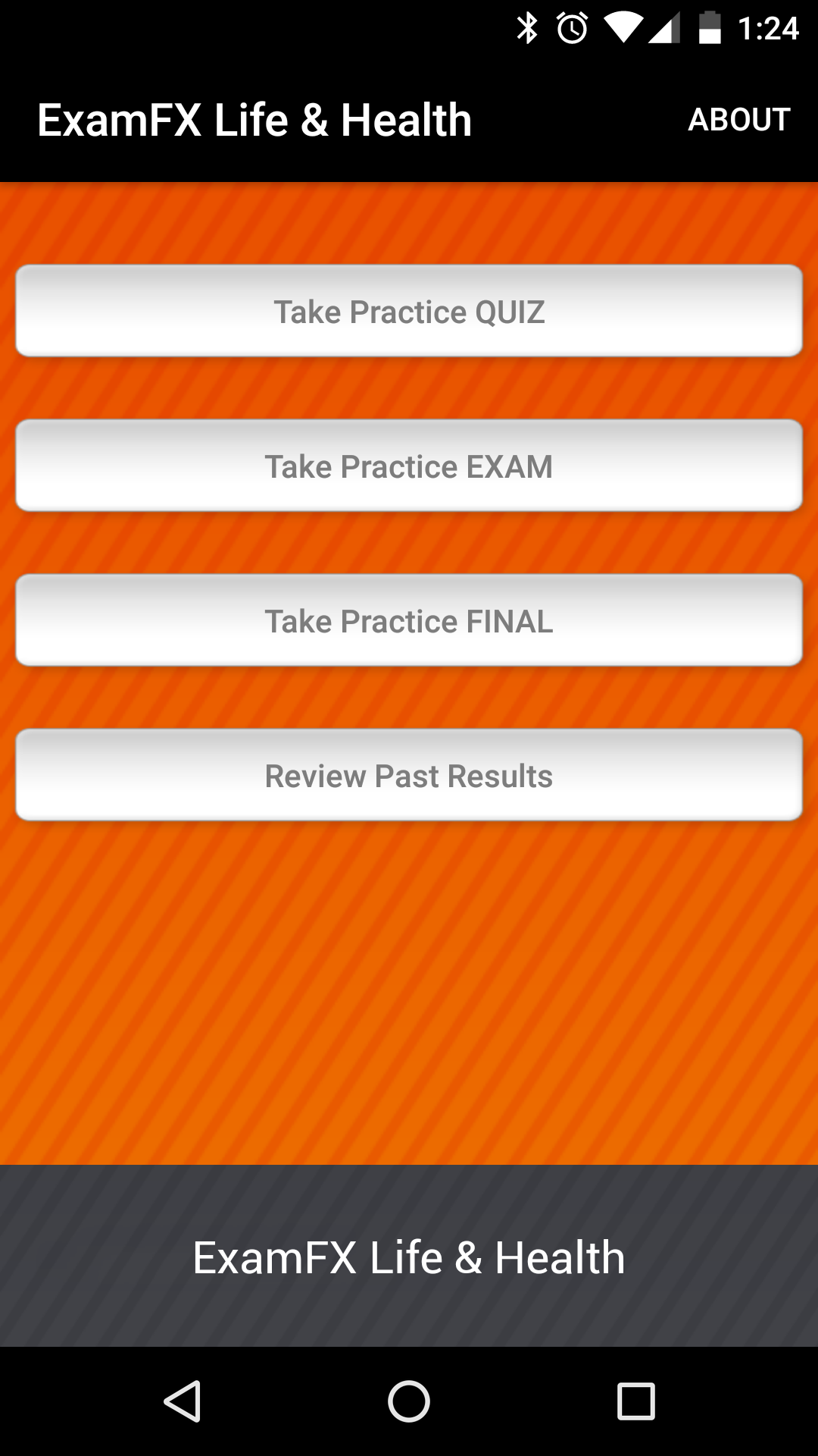 Android application ExamFX Life &amp; Health Exam Prep screenshort