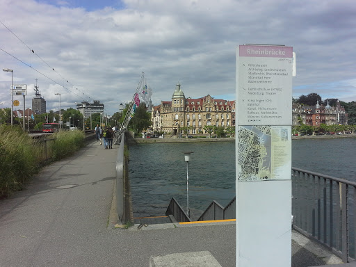 Infostele  Rheinbrücke